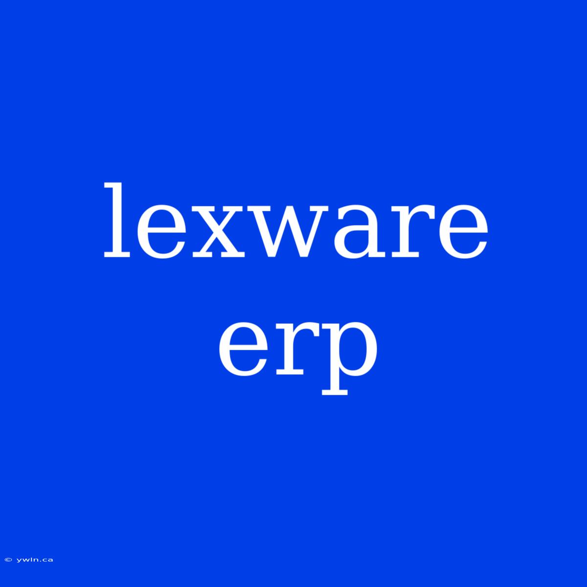 Lexware Erp