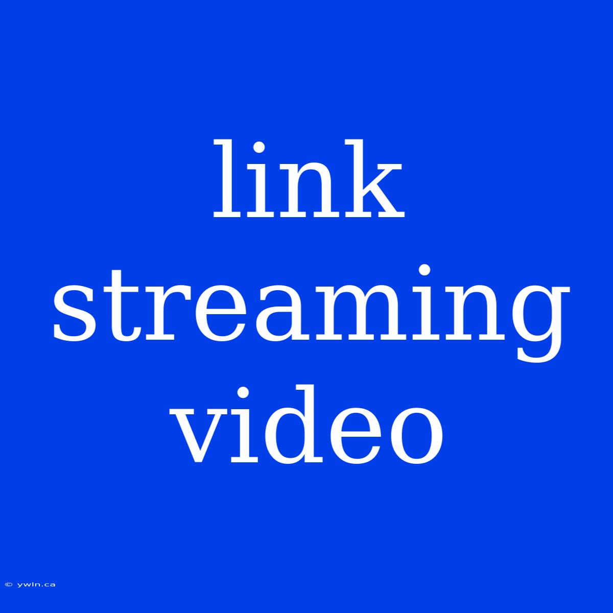 Link Streaming Video