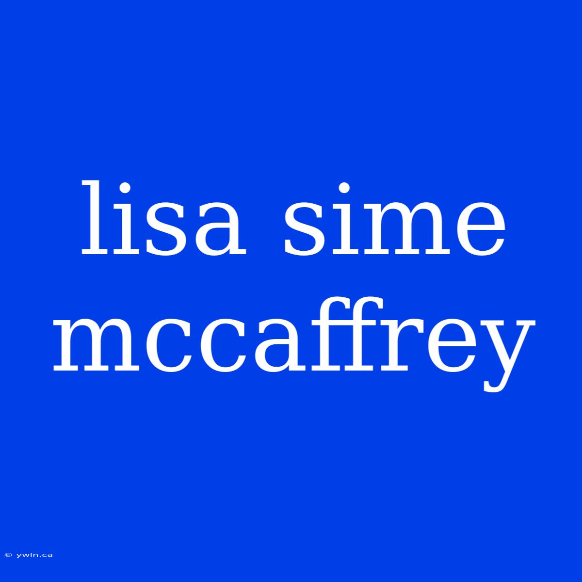 Lisa Sime Mccaffrey