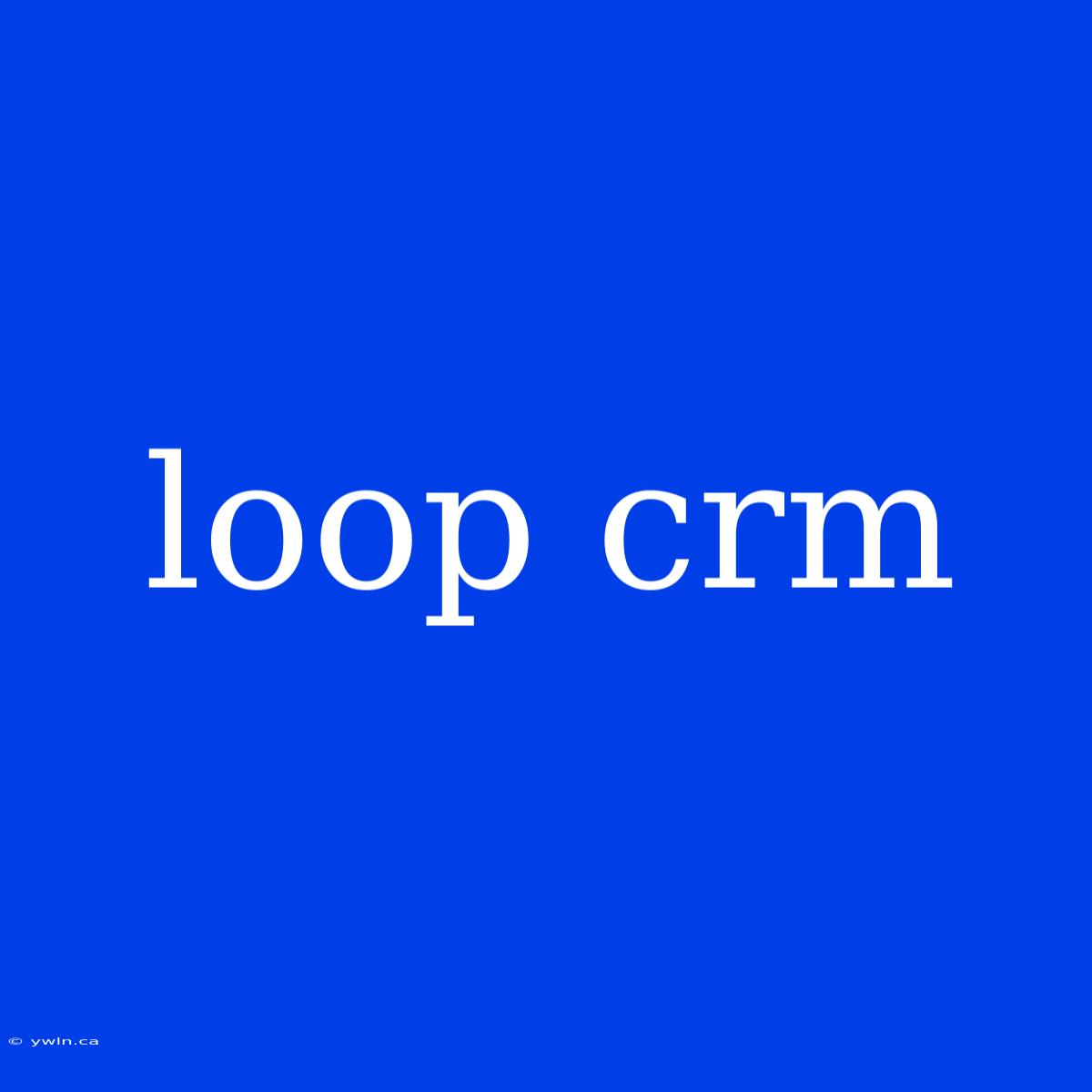 Loop Crm