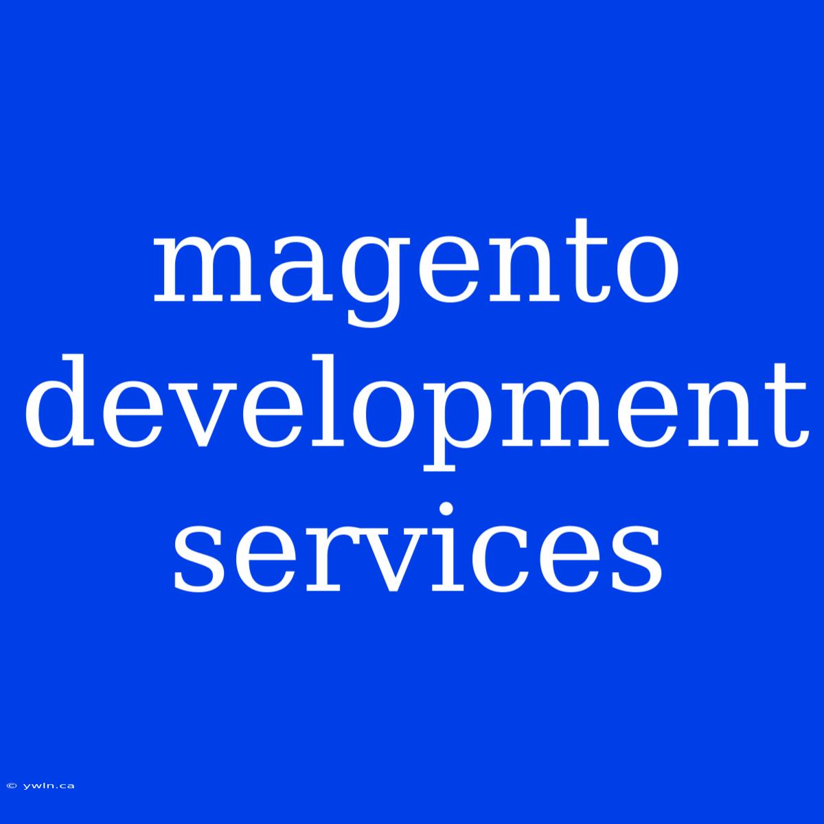 Magento Development Services