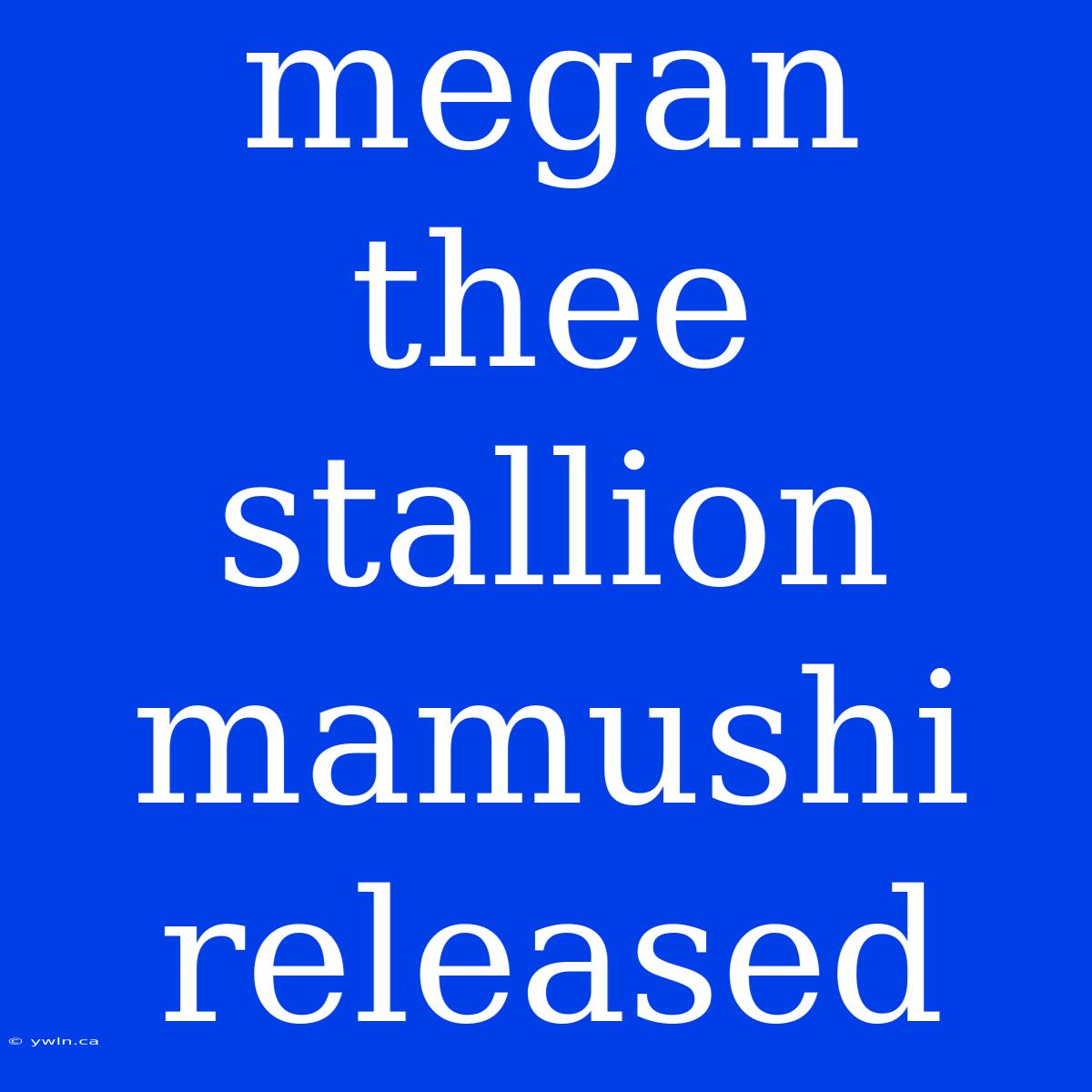 Megan Thee Stallion Mamushi Released