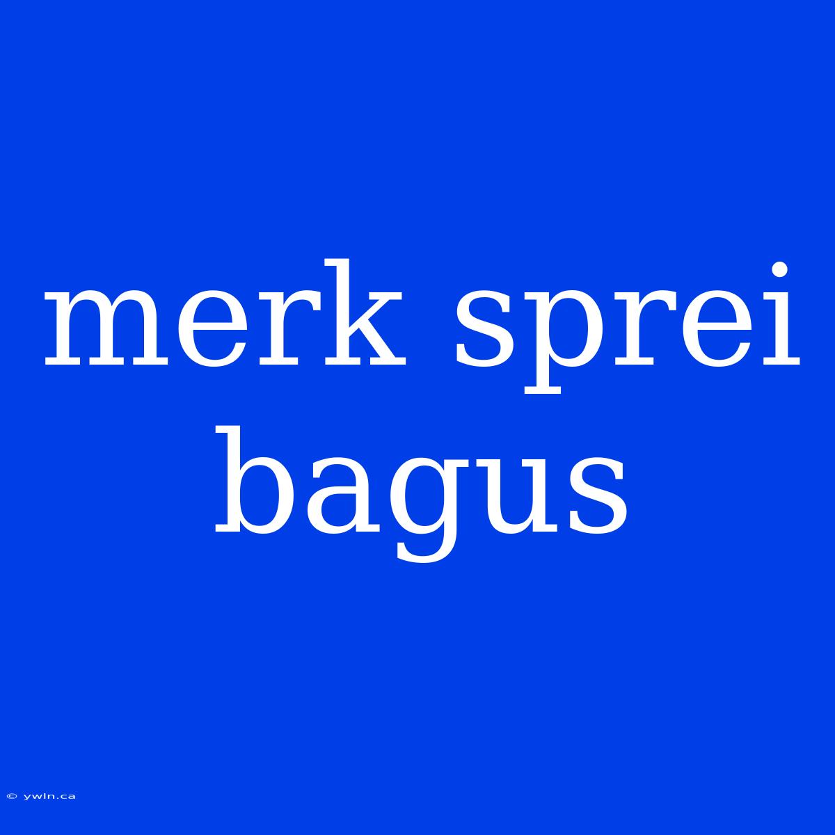 Merk Sprei Bagus