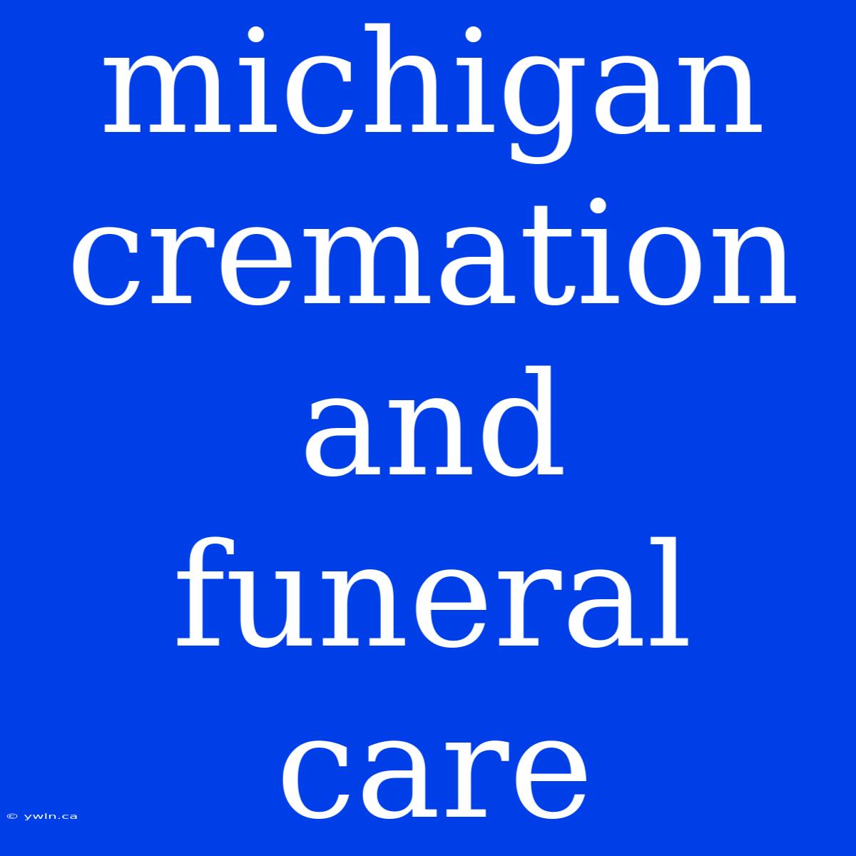 Michigan Cremation And Funeral Care