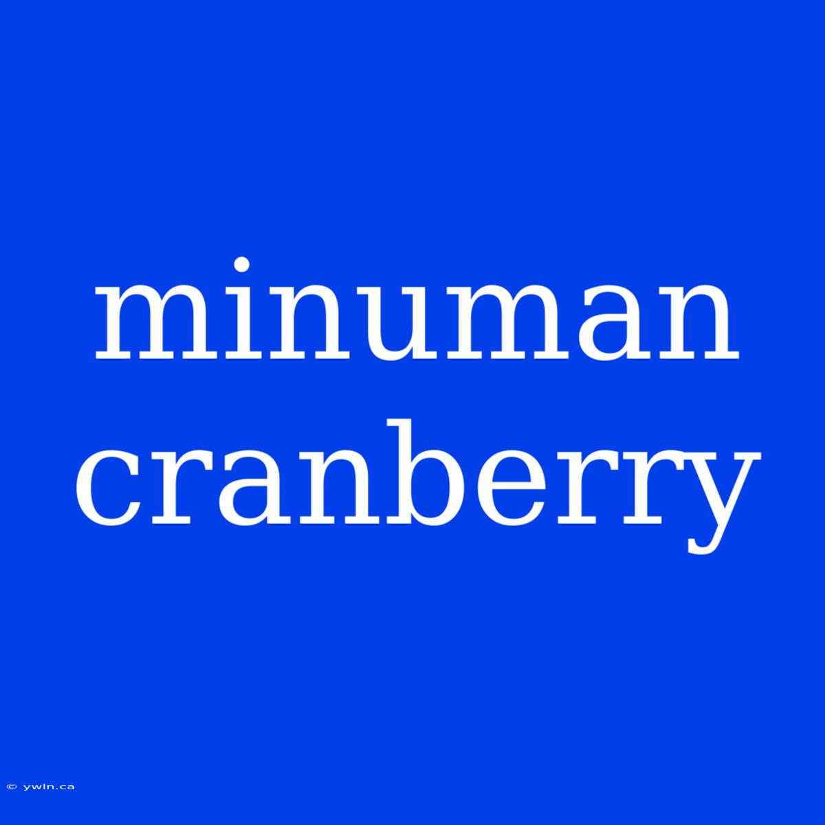 Minuman Cranberry