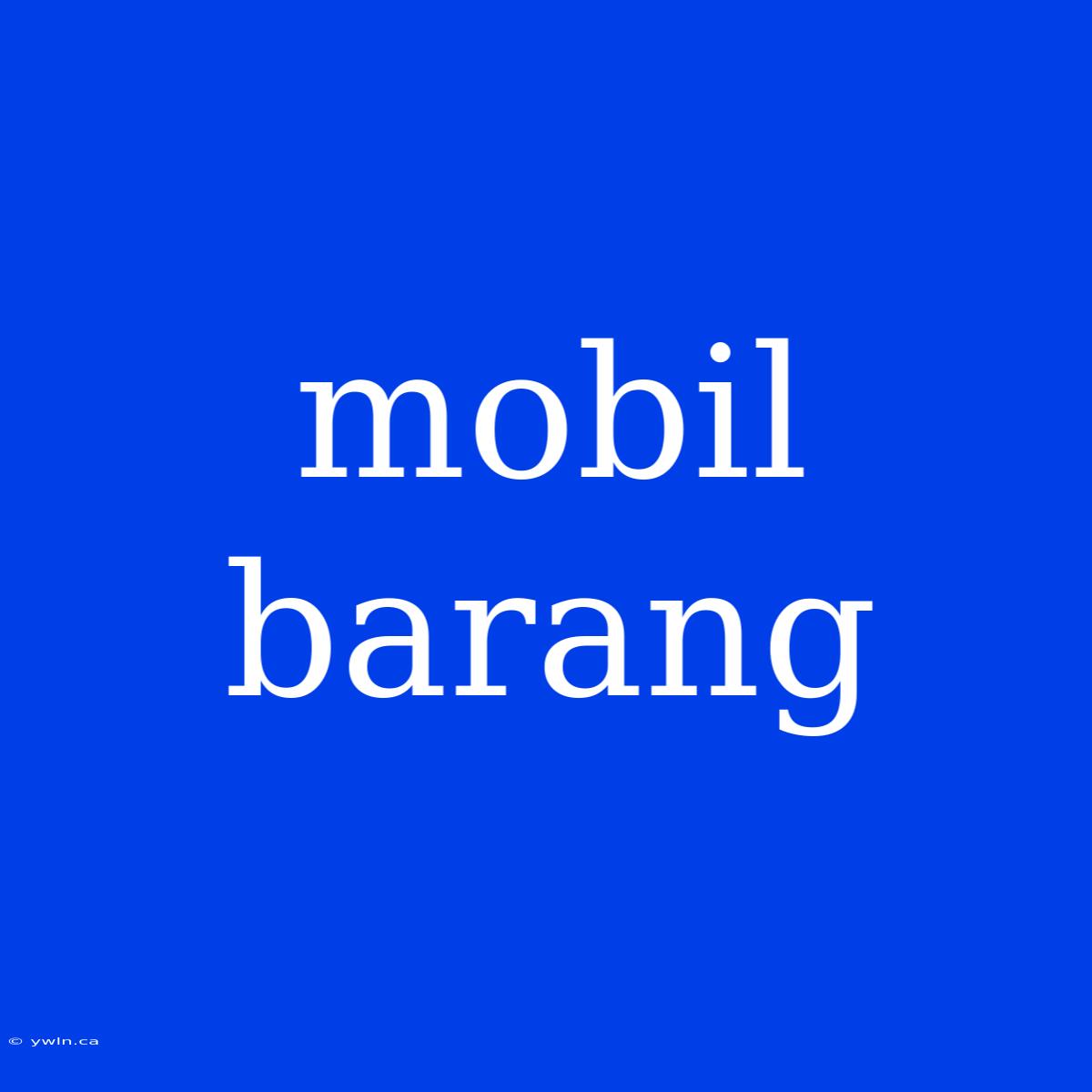 Mobil Barang