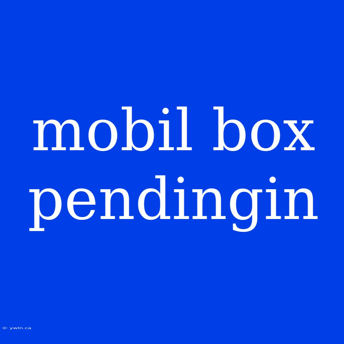 Mobil Box Pendingin