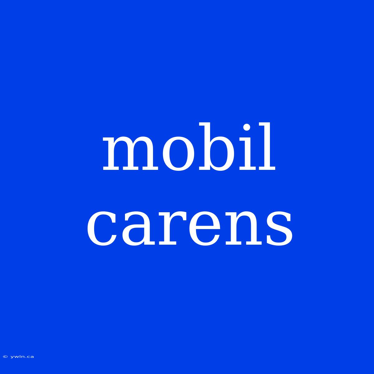 Mobil Carens