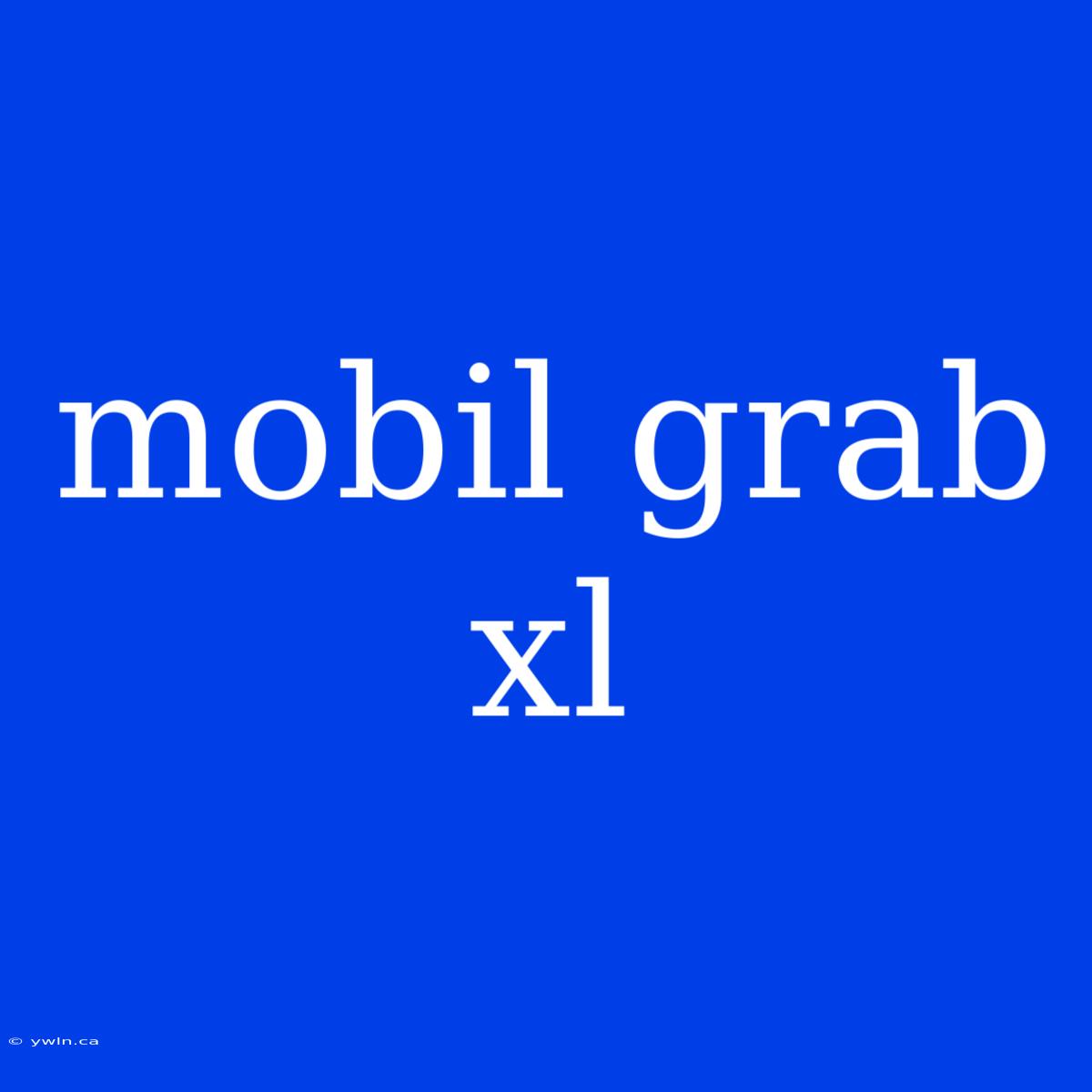 Mobil Grab Xl