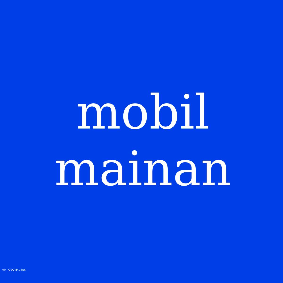 Mobil Mainan