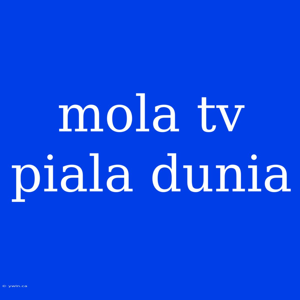 Mola Tv Piala Dunia