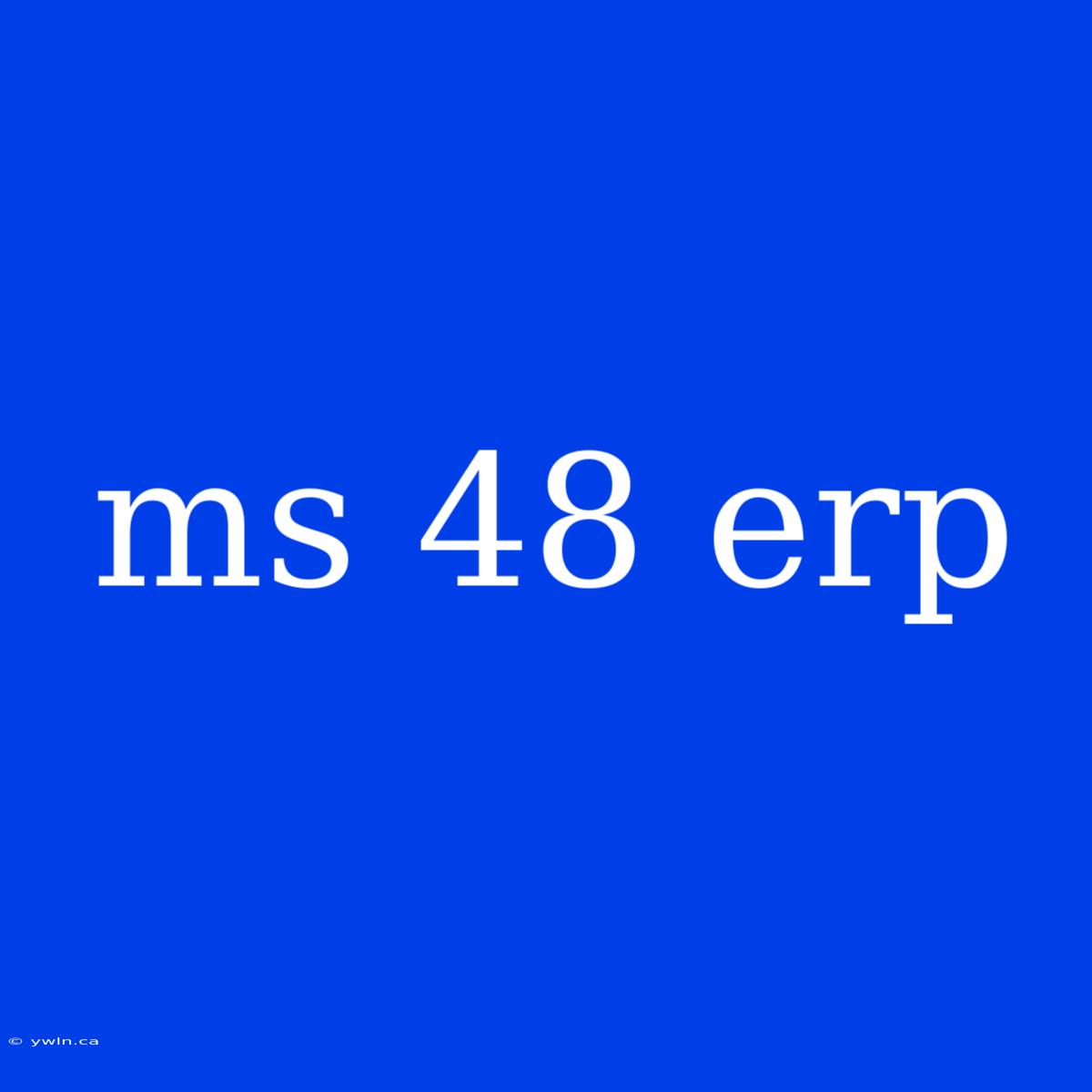 Ms 48 Erp