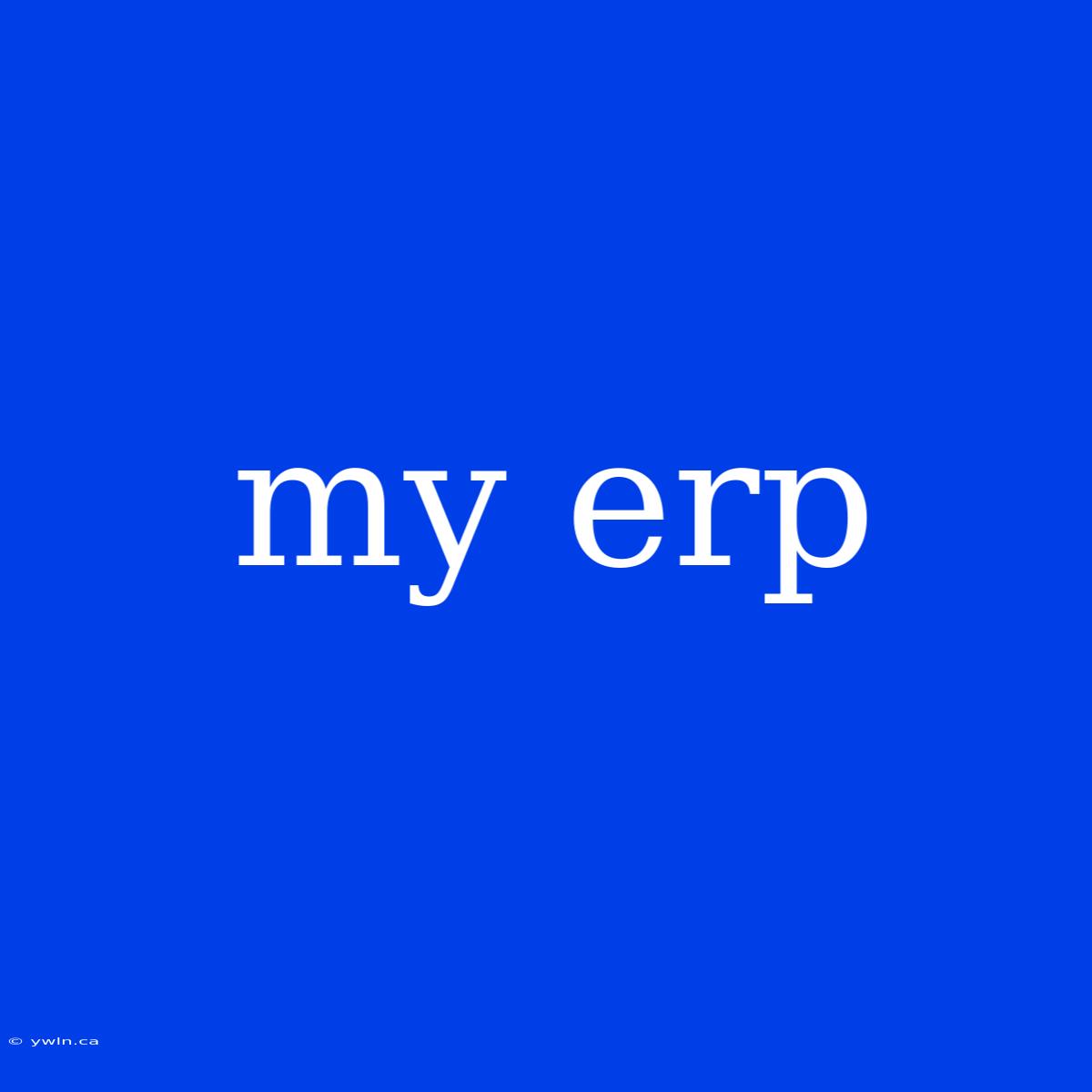 My Erp