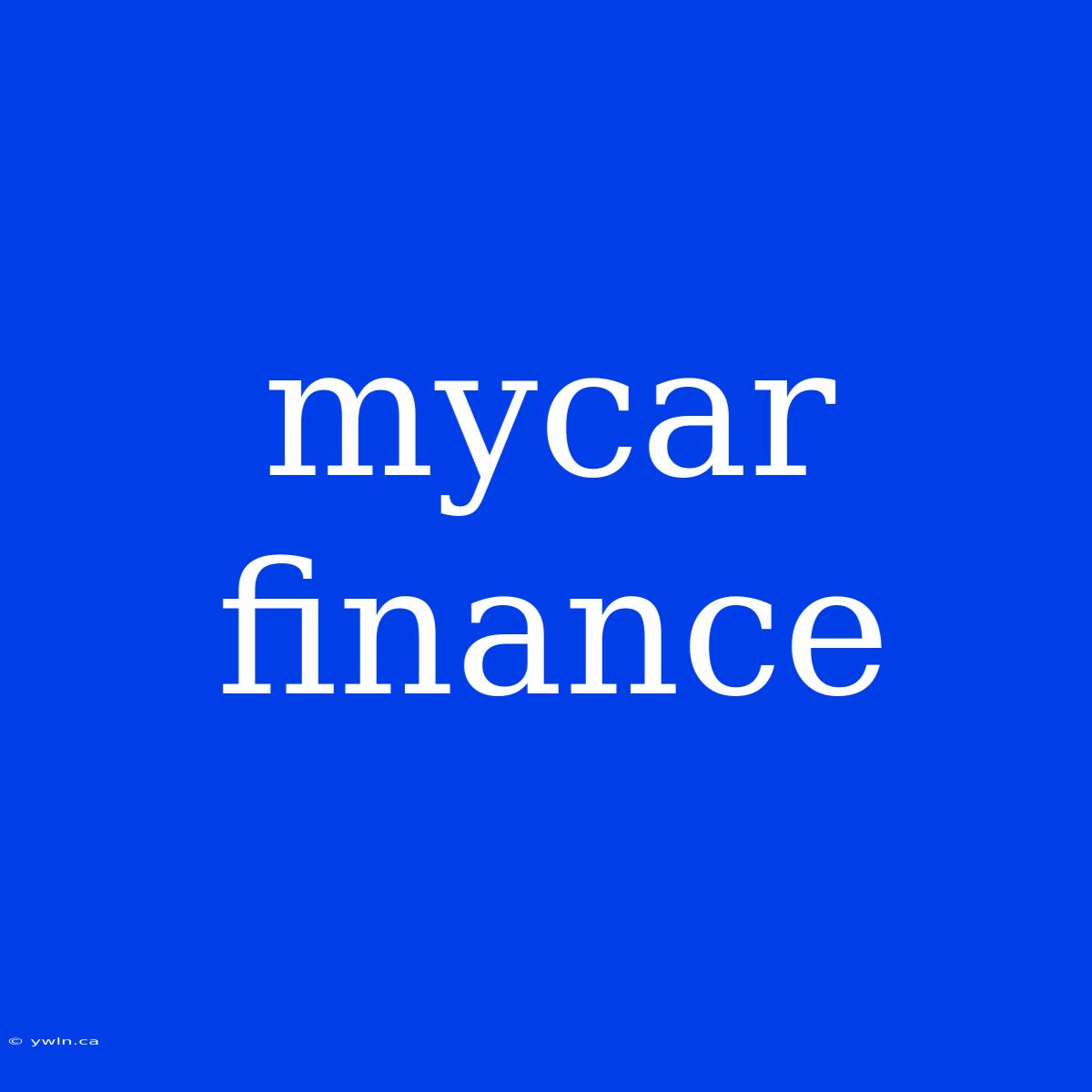 Mycar Finance