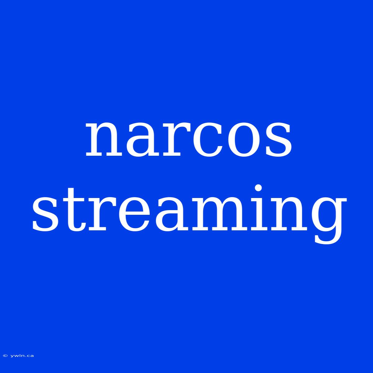 Narcos Streaming