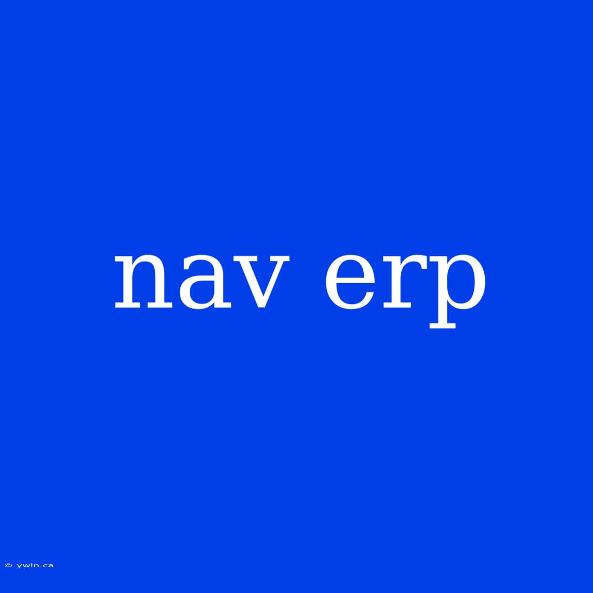 Nav Erp