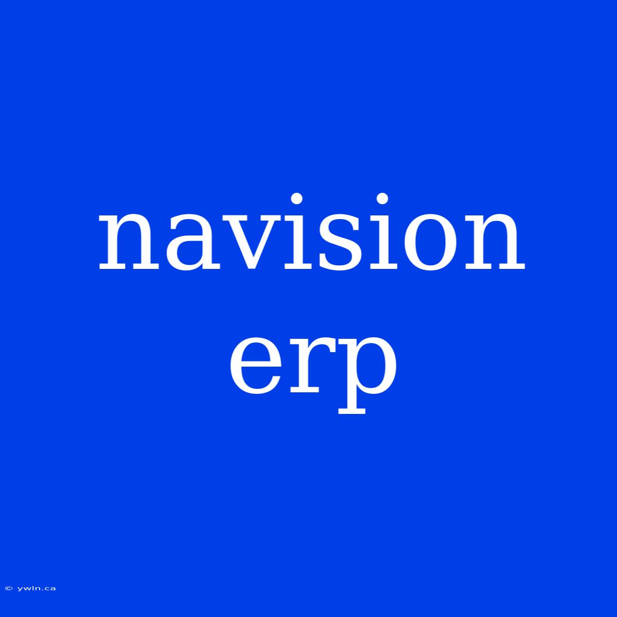 Navision Erp