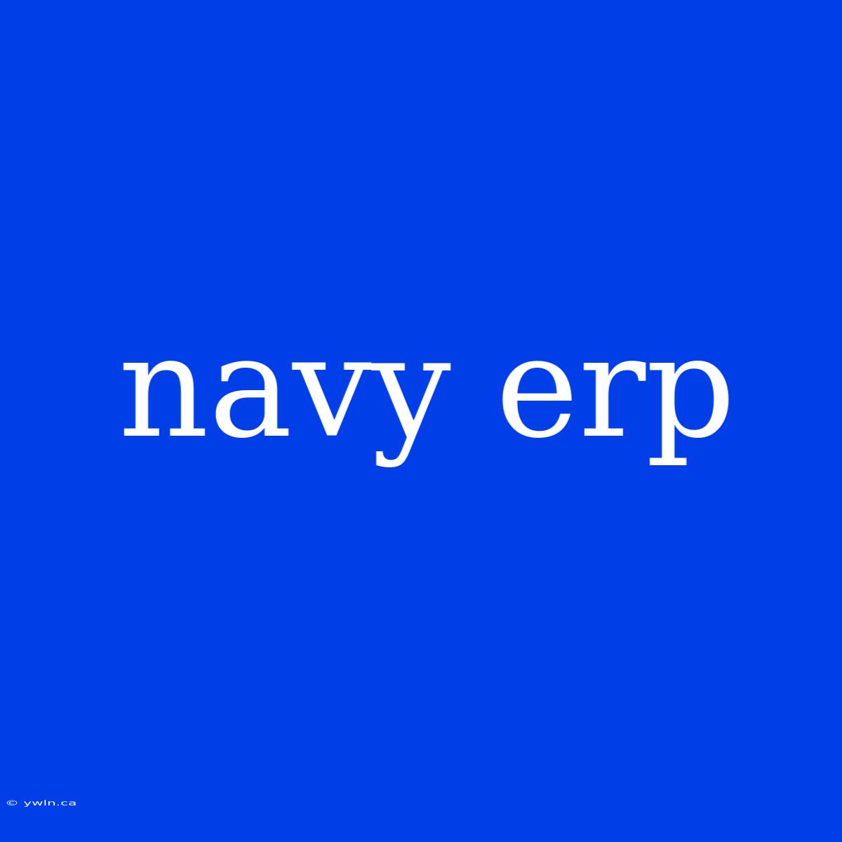 Navy Erp