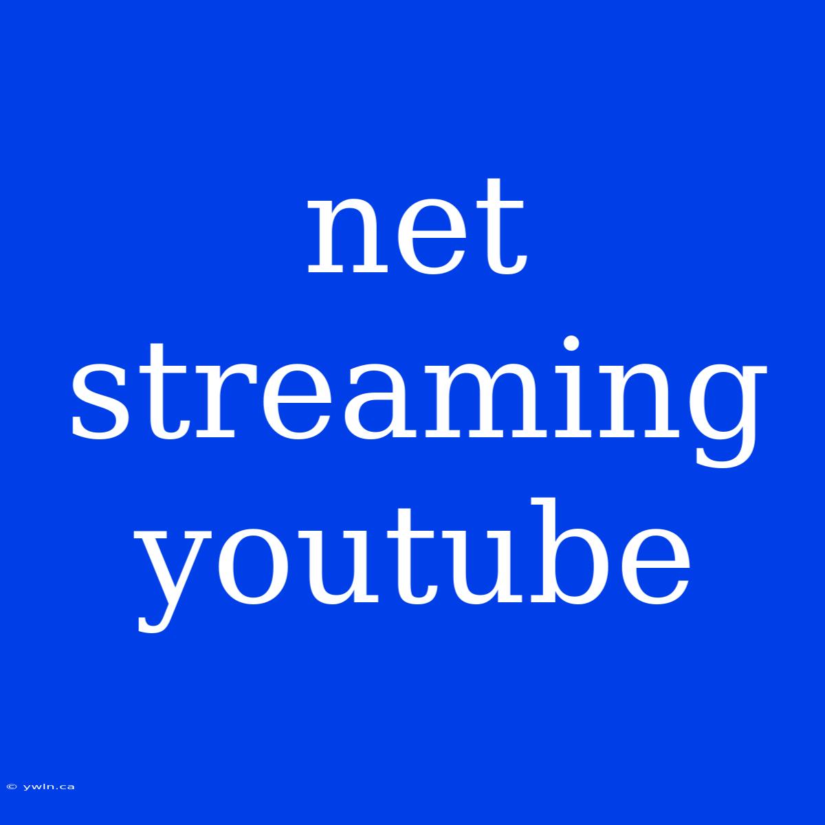 Net Streaming Youtube