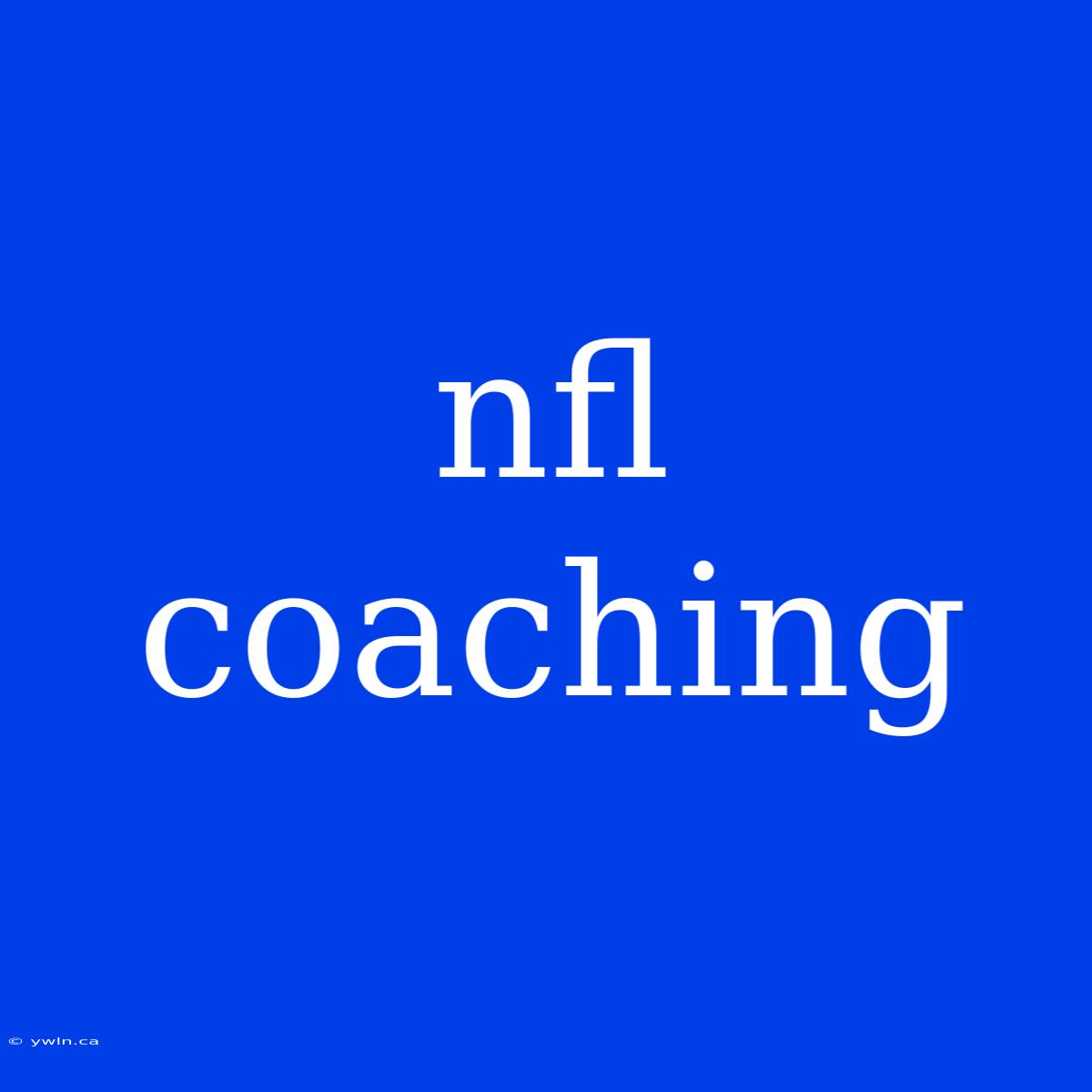 Nfl Coaching