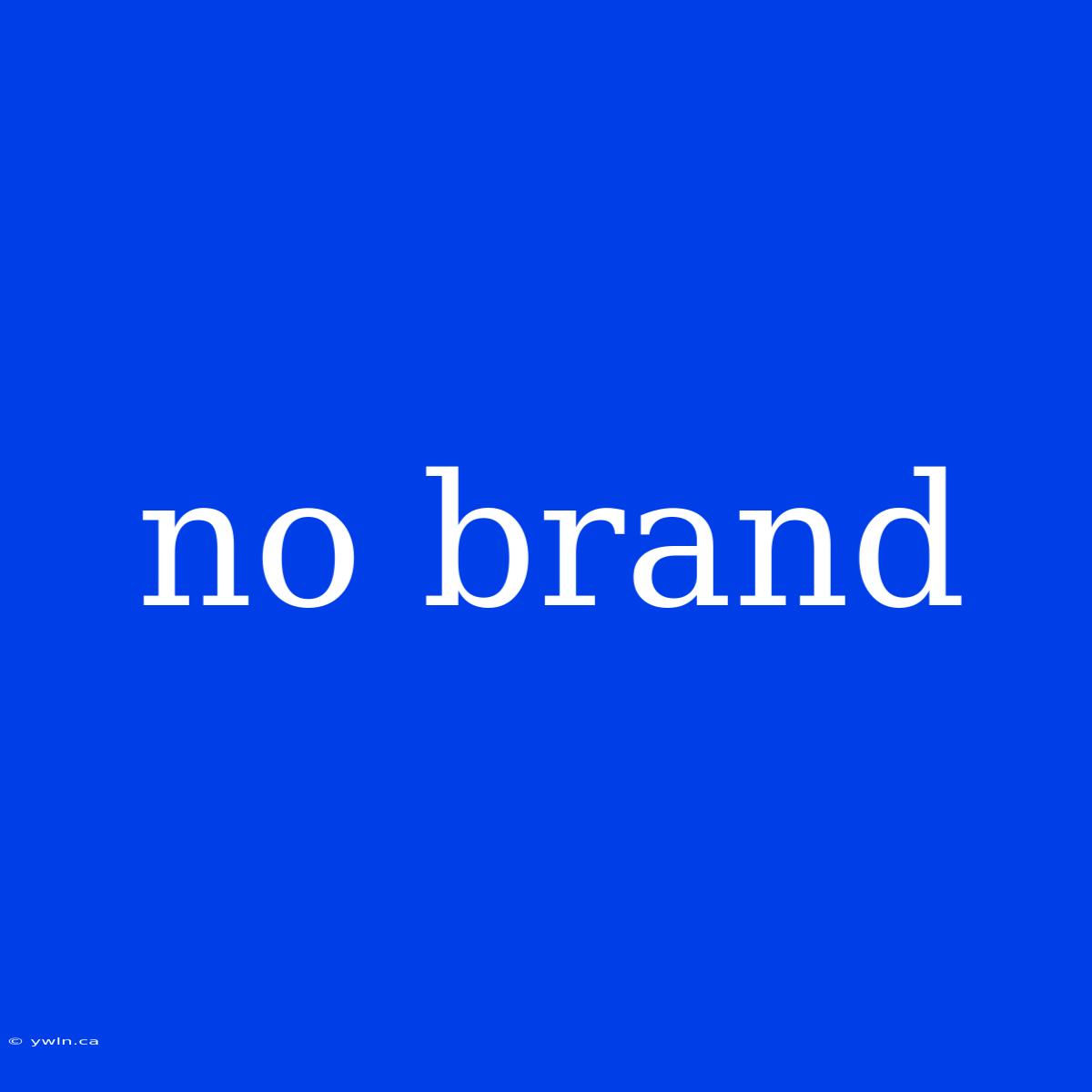 No Brand