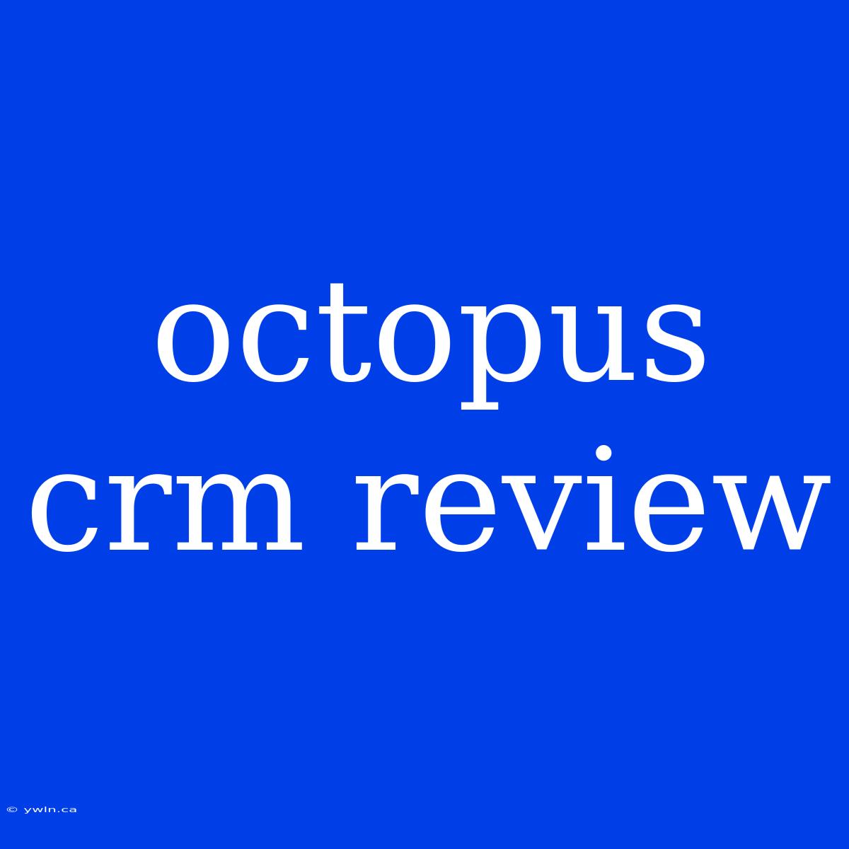 Octopus Crm Review