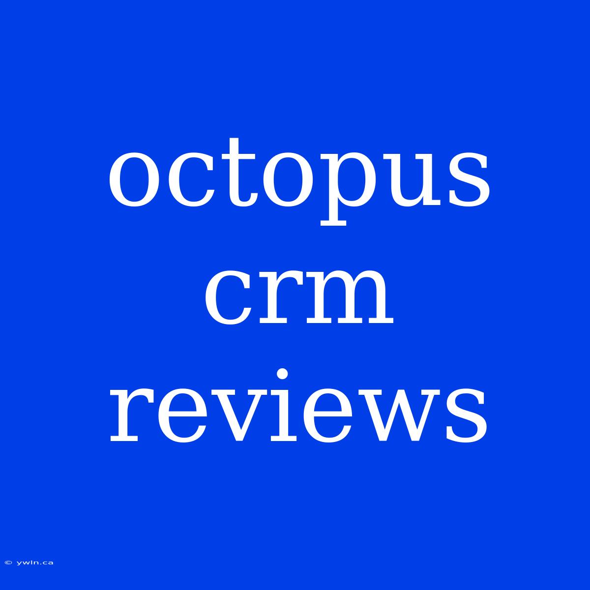 Octopus Crm Reviews