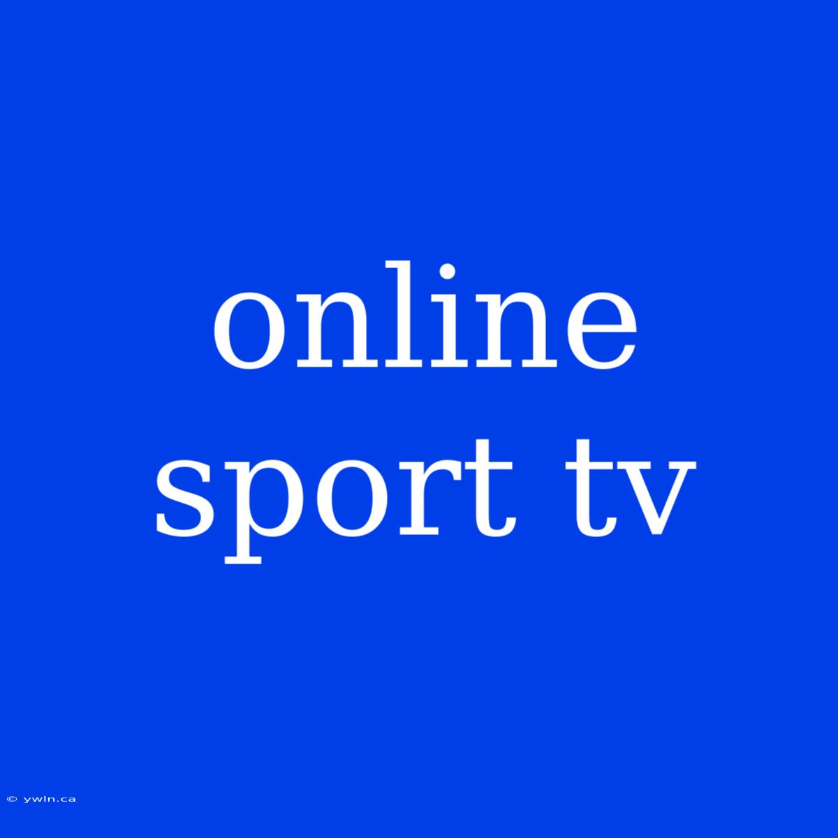 Online Sport Tv