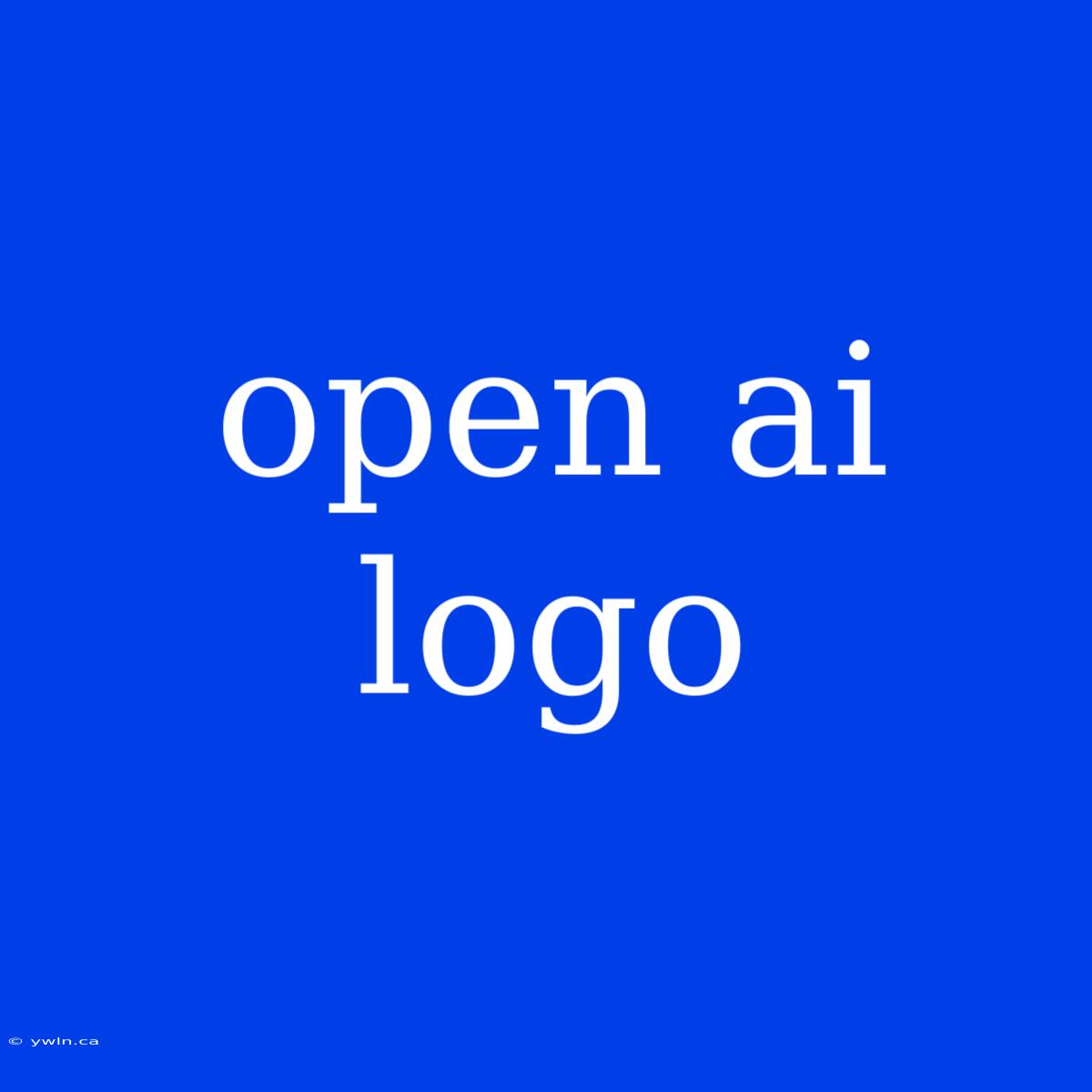 Open Ai Logo