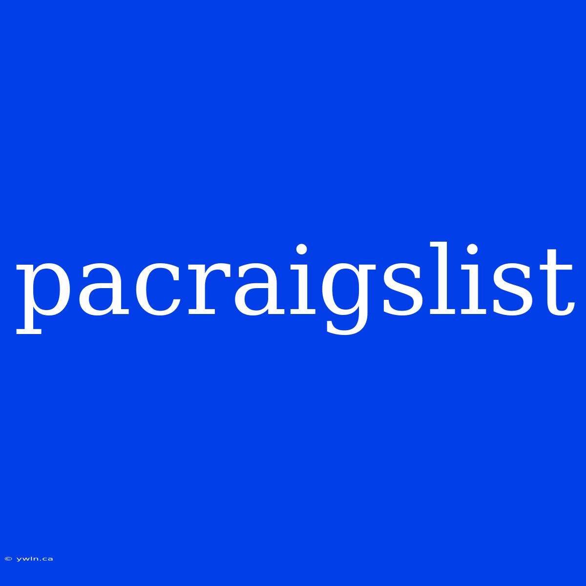 Pacraigslist