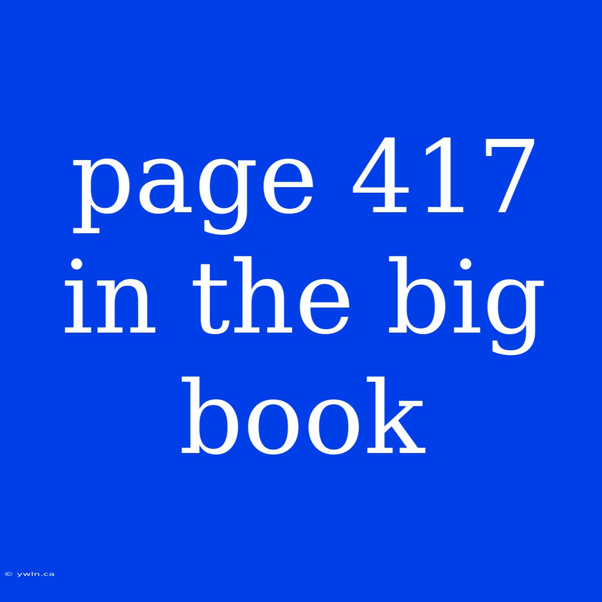 Page 417 In The Big Book