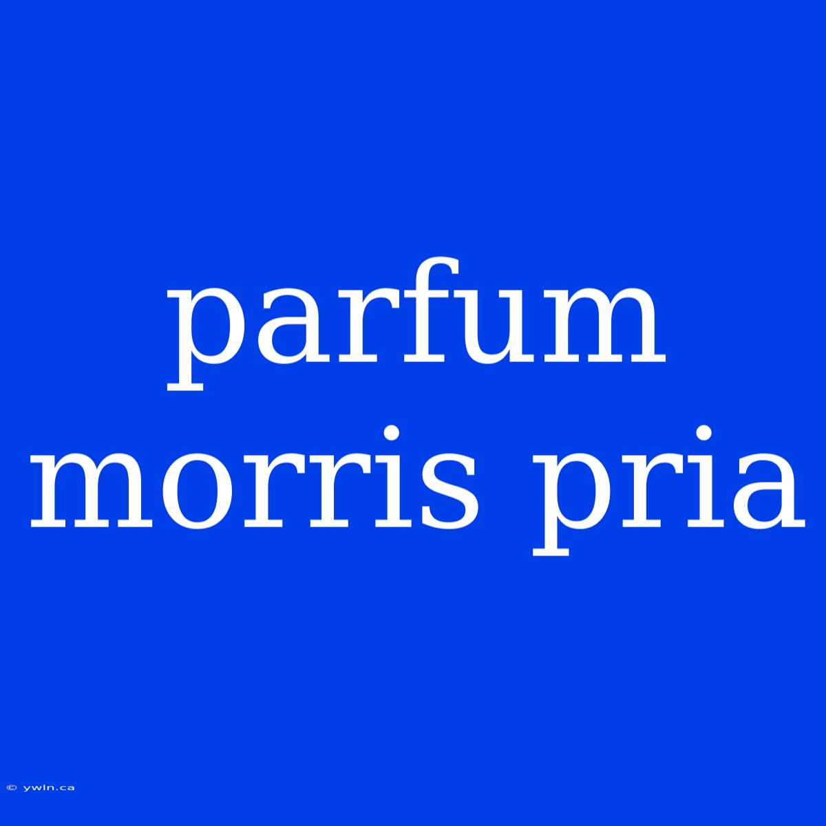 Parfum Morris Pria