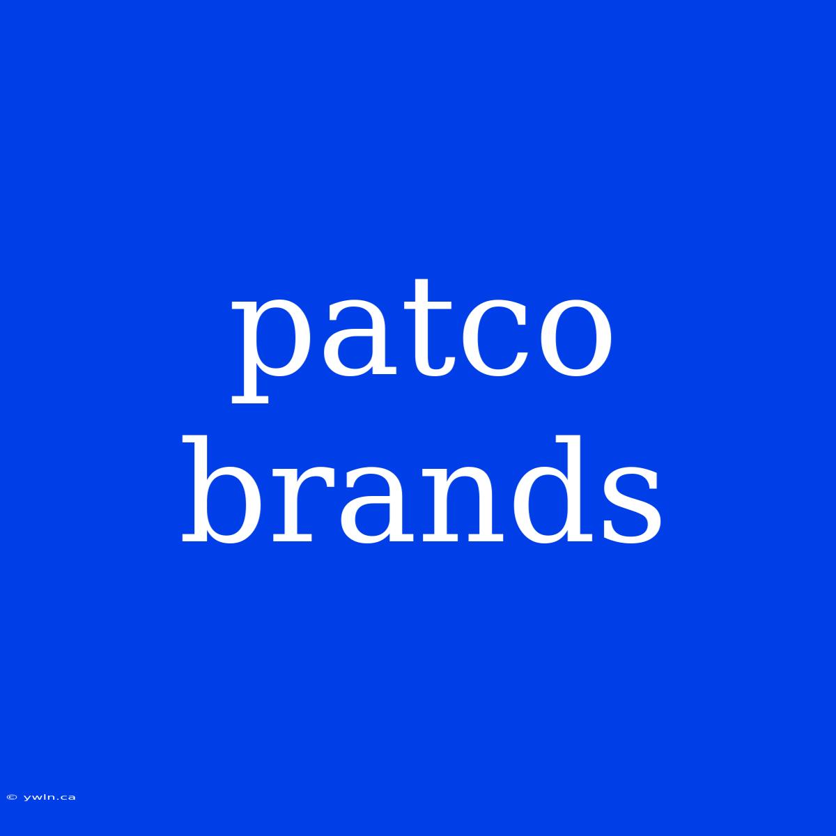 Patco Brands