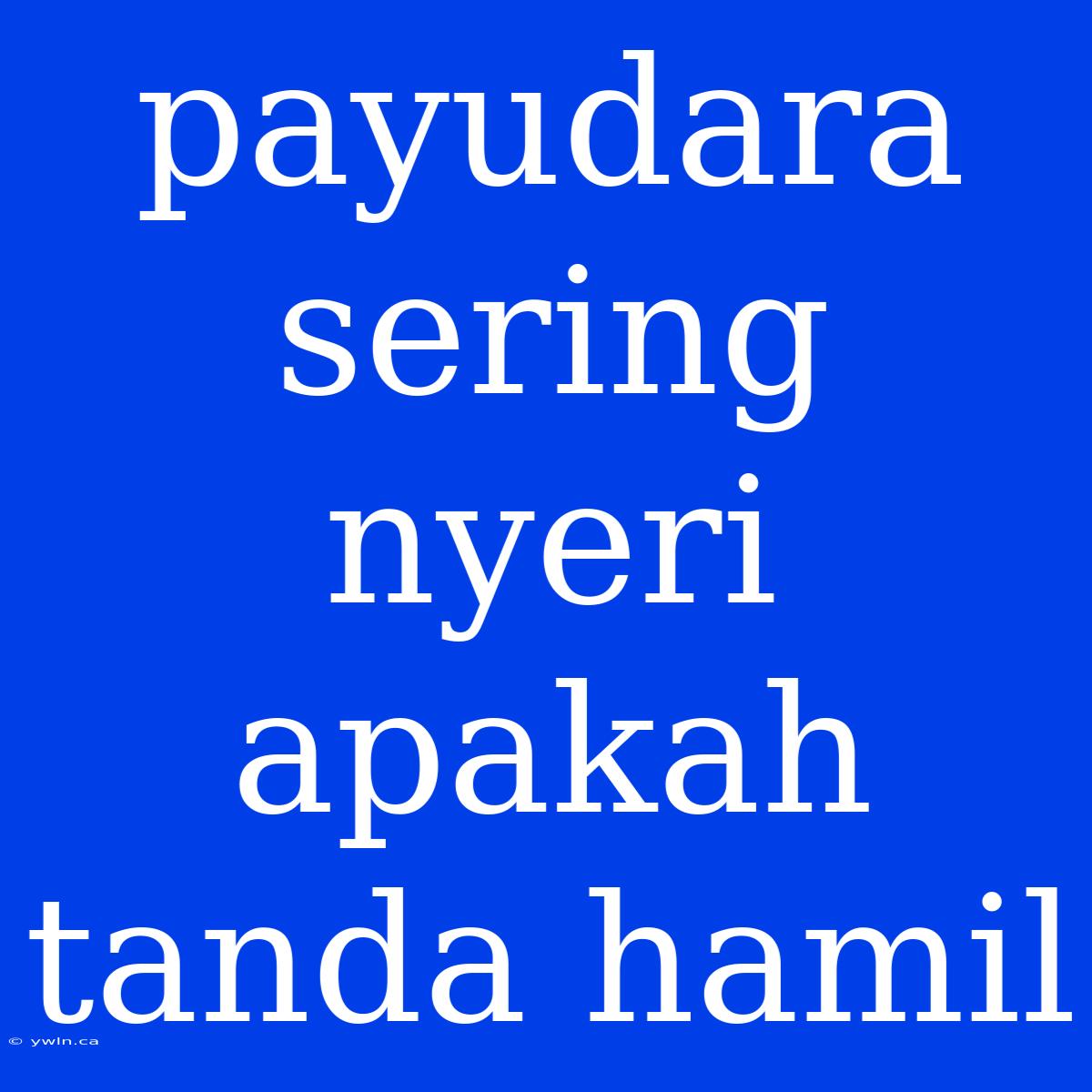 Payudara Sering Nyeri Apakah Tanda Hamil