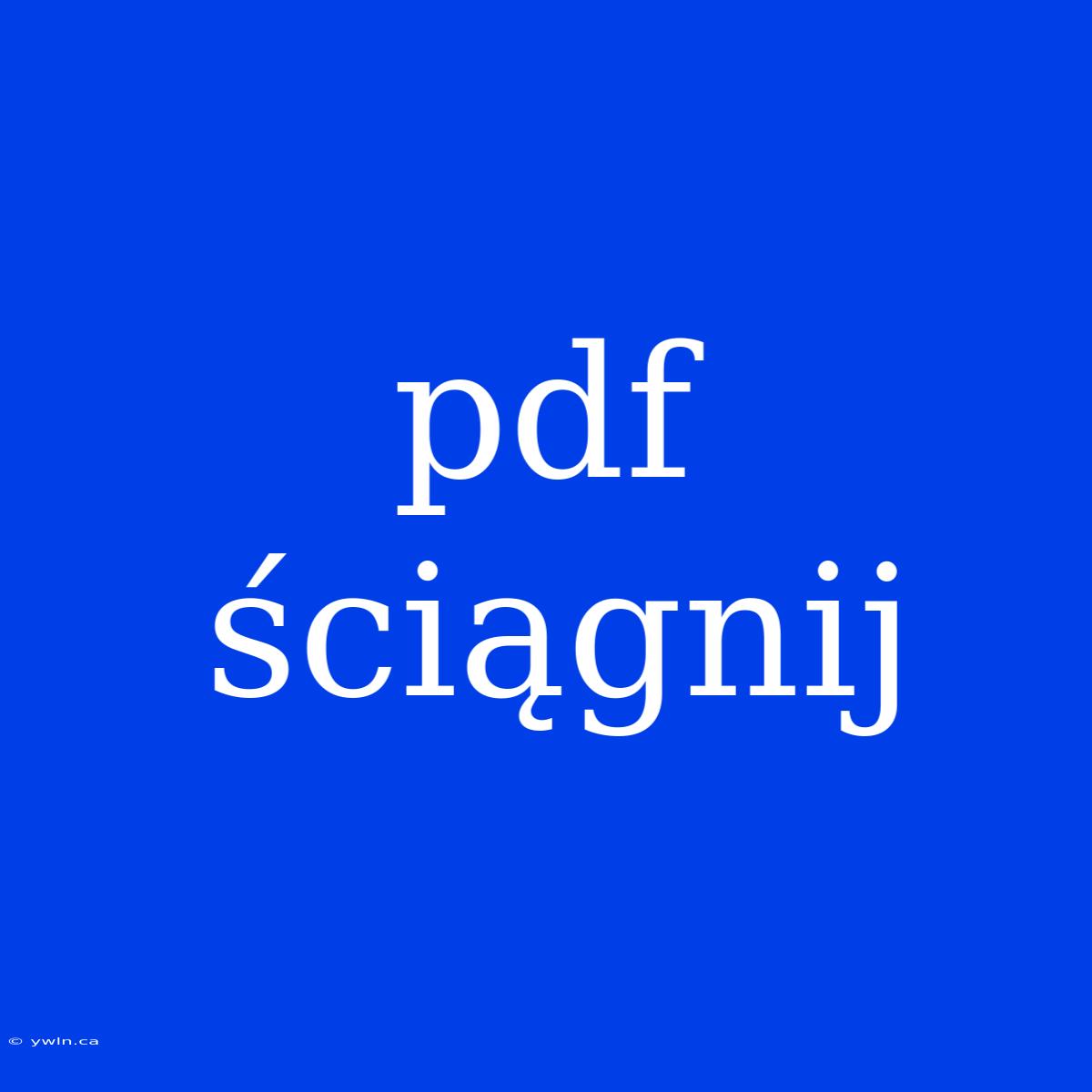 Pdf Ściągnij