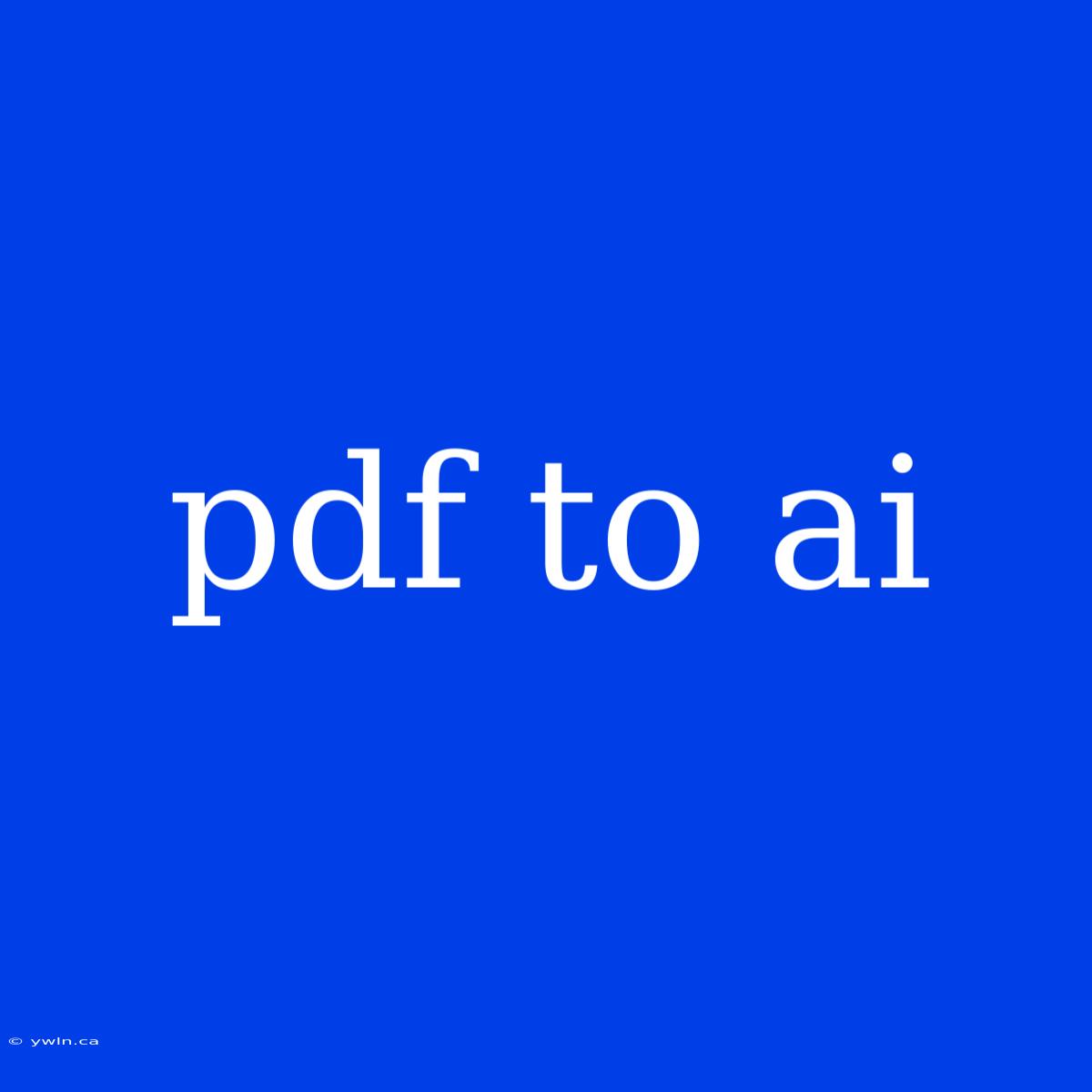 Pdf To Ai