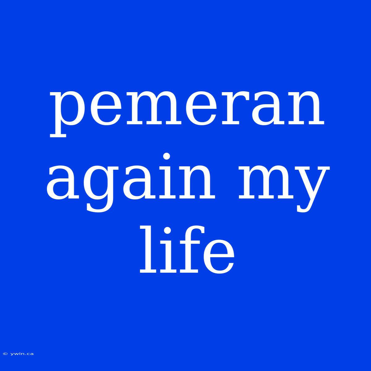 Pemeran Again My Life