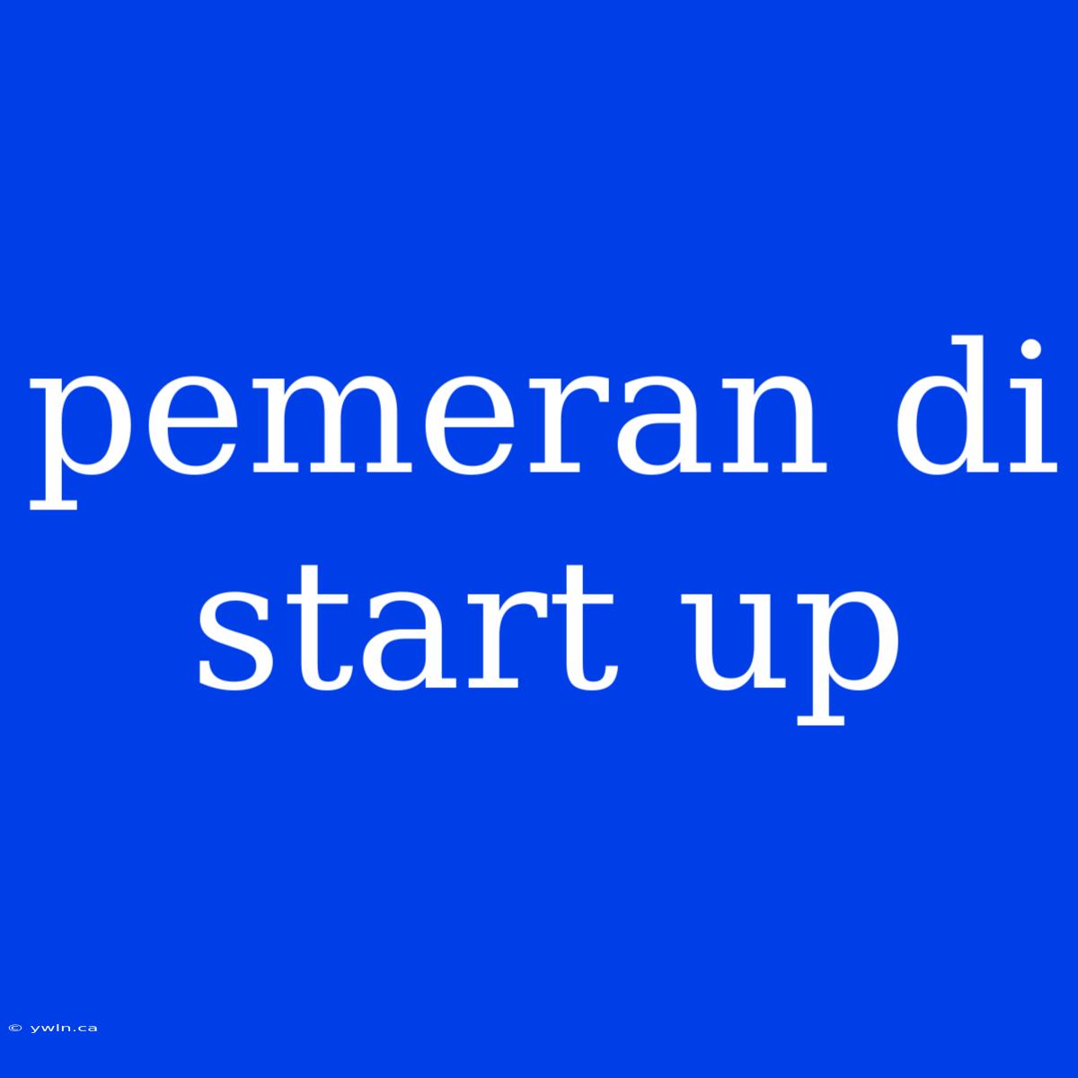 Pemeran Di Start Up