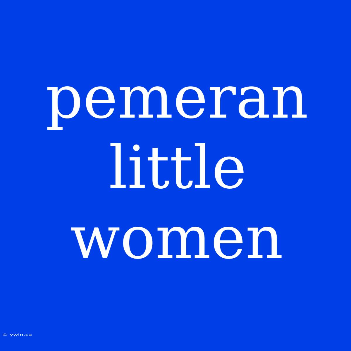 Pemeran Little Women