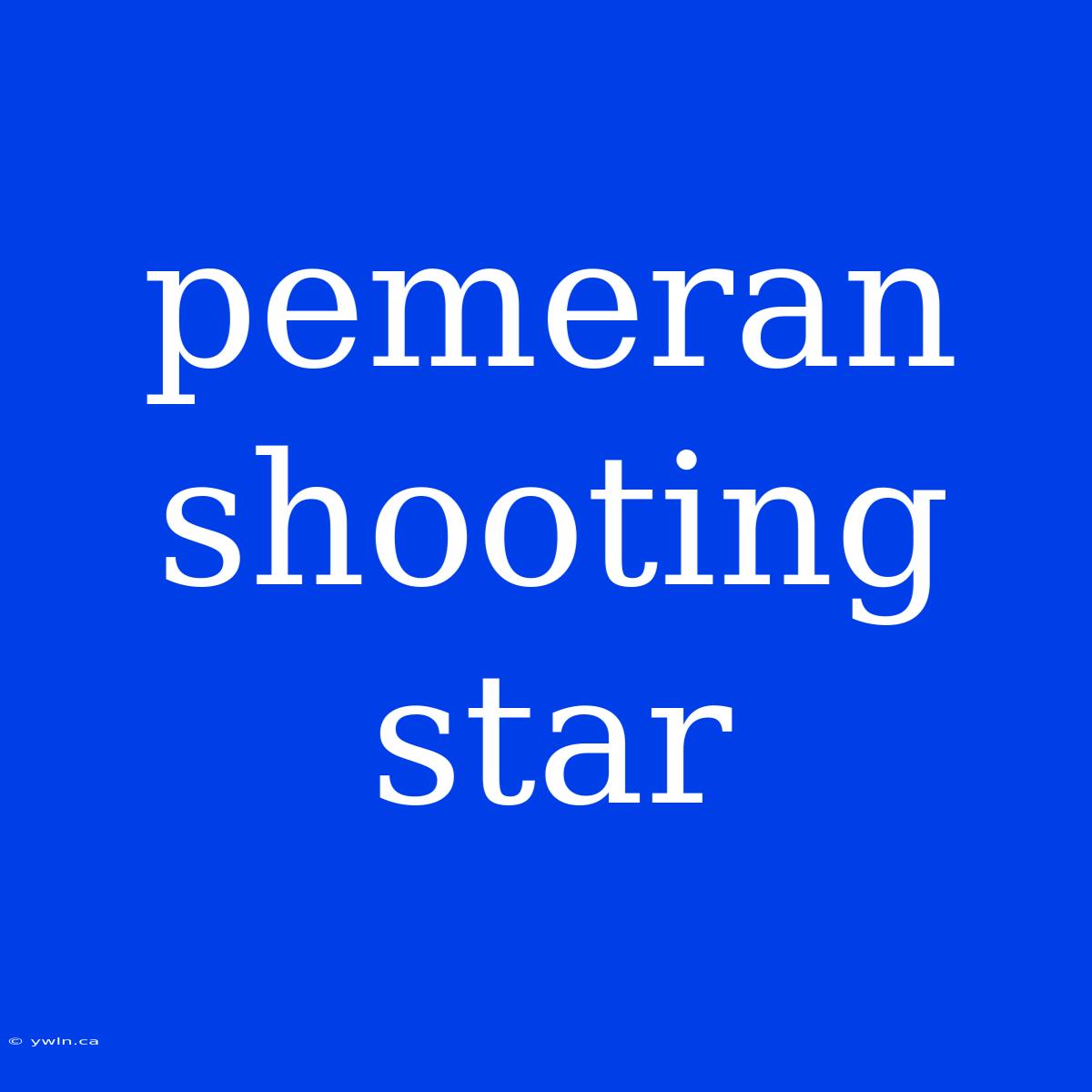 Pemeran Shooting Star