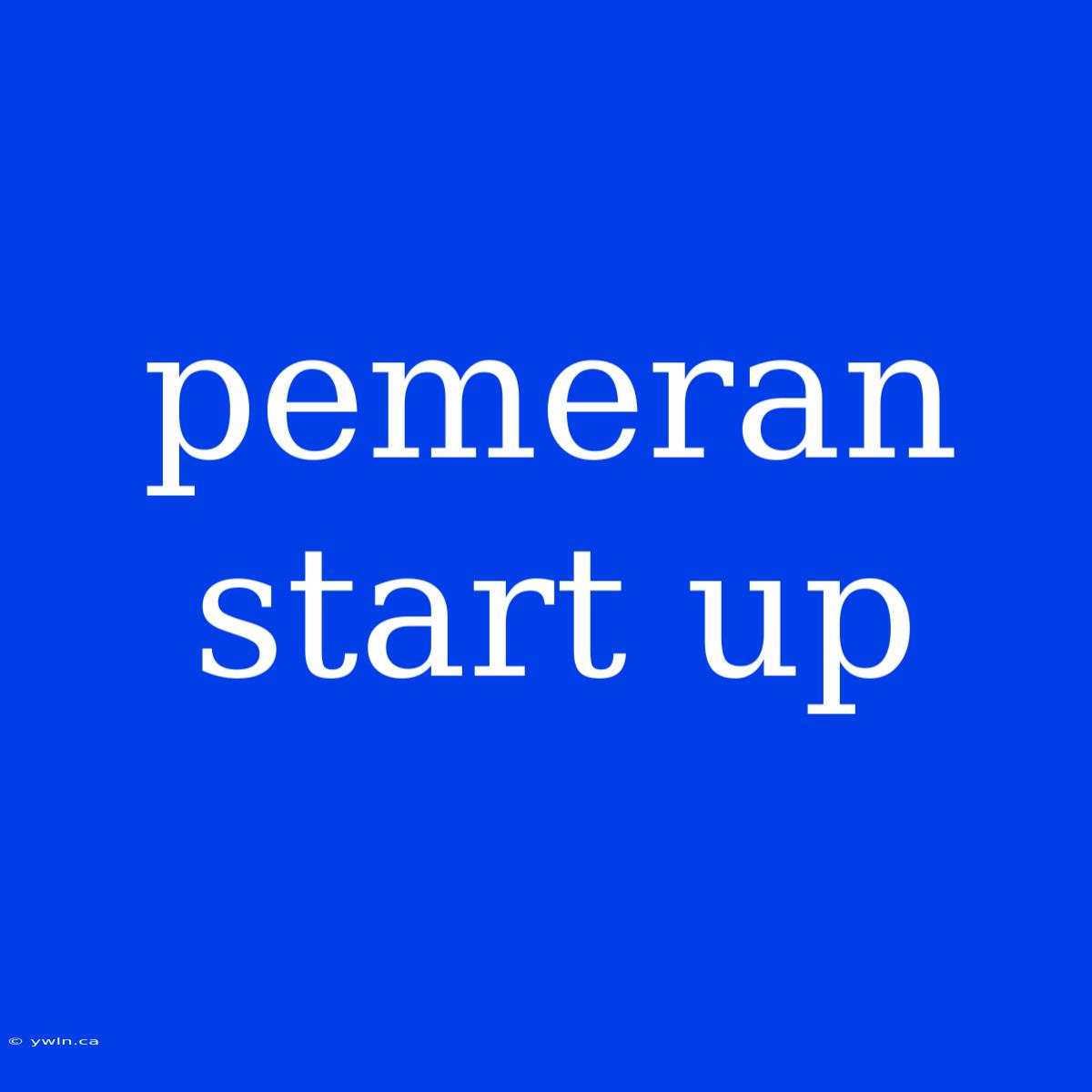 Pemeran Start Up