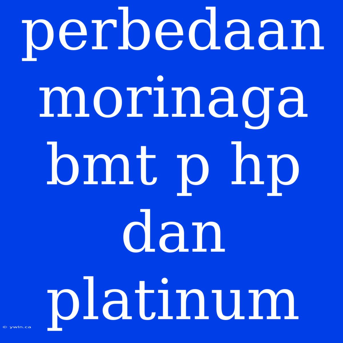 Perbedaan Morinaga Bmt P Hp Dan Platinum