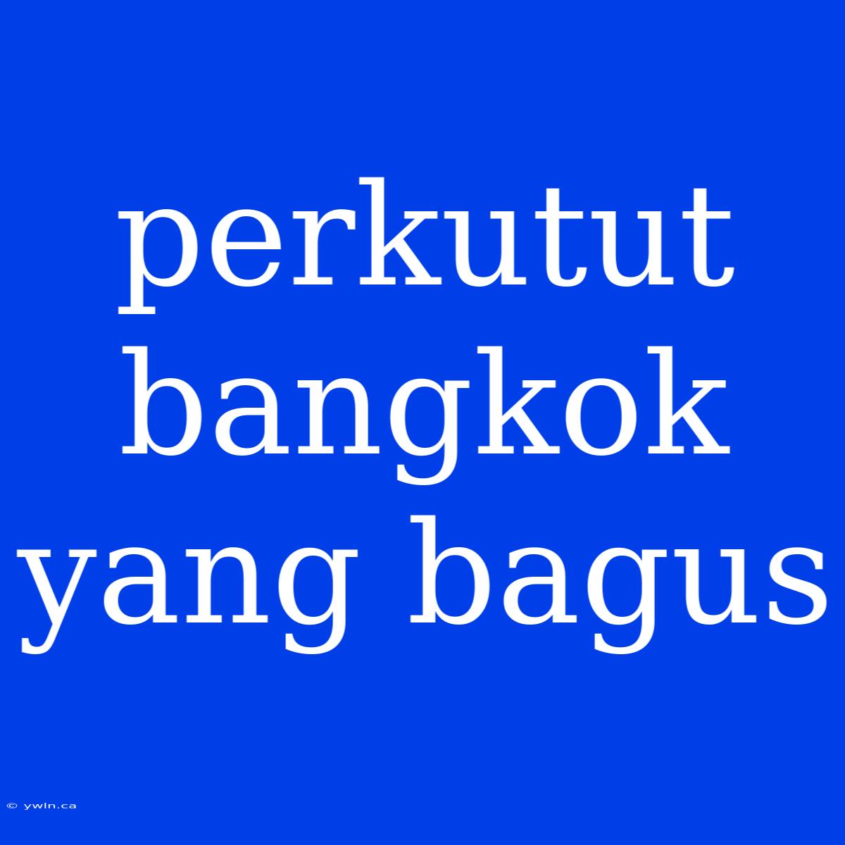 Perkutut Bangkok Yang Bagus