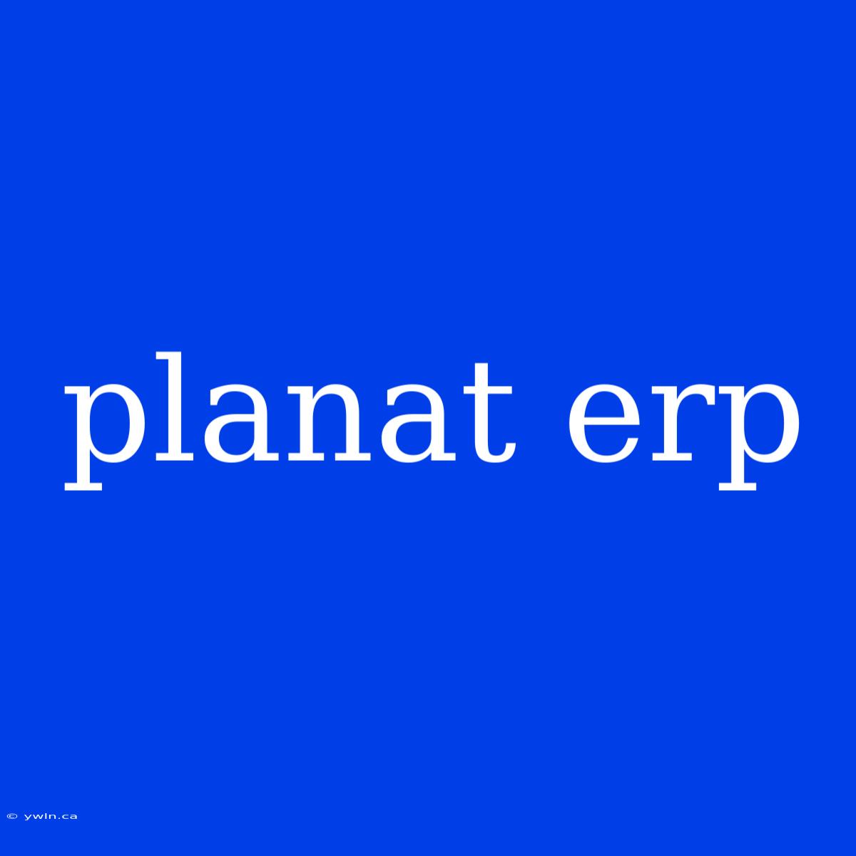 Planat Erp