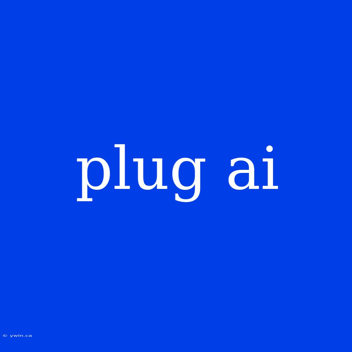 Plug Ai