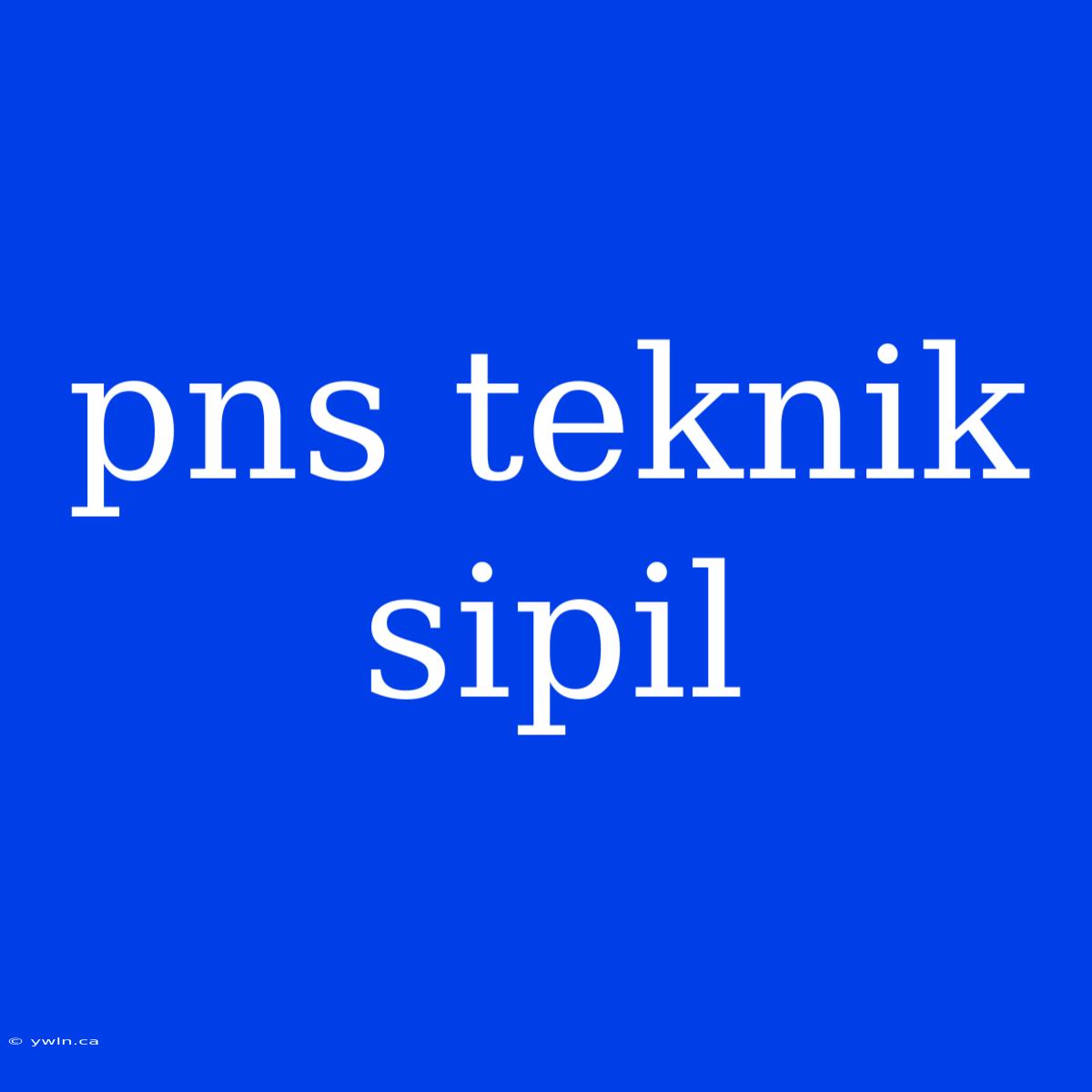 Pns Teknik Sipil