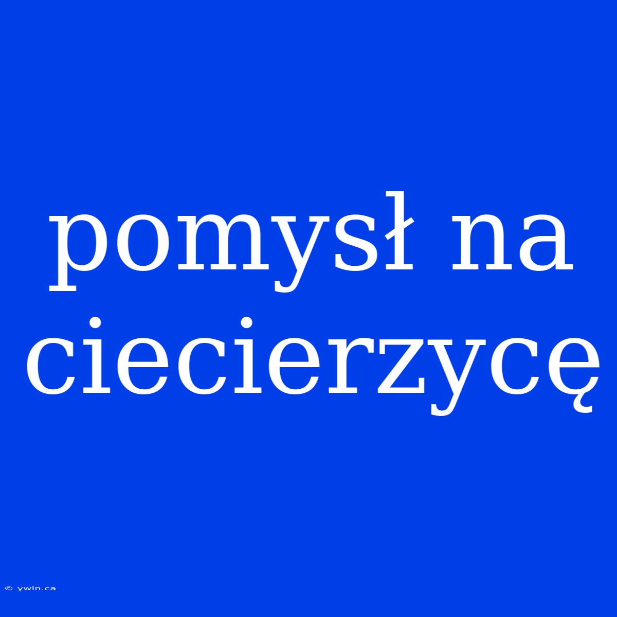 Pomysł Na Ciecierzycę