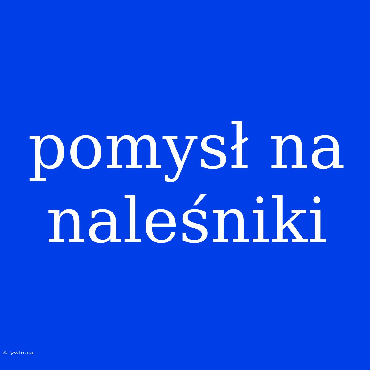 Pomysł Na Naleśniki