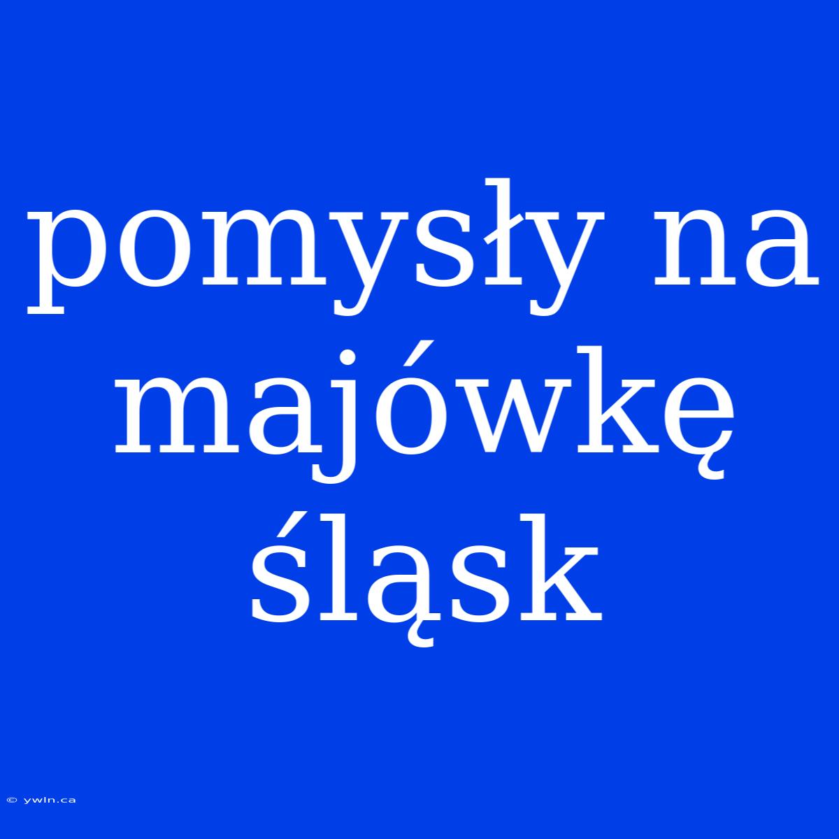 Pomysły Na Majówkę Śląsk