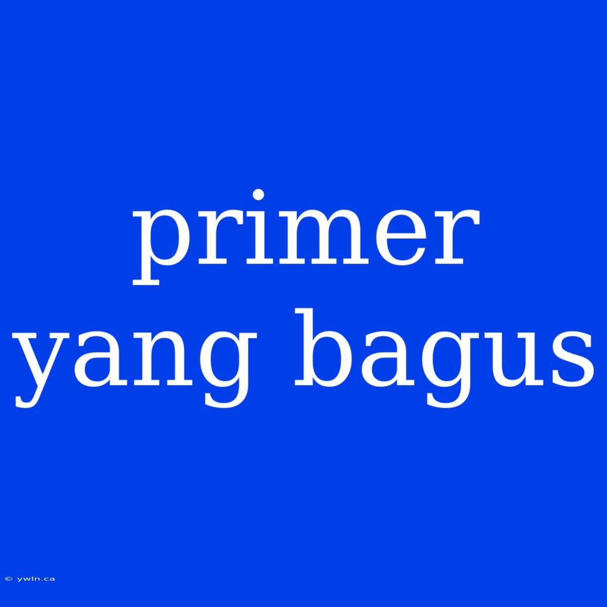 Primer Yang Bagus